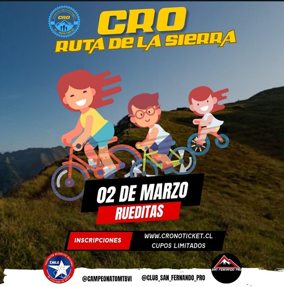 Afiche "RUEDITAS" Ruta de la Sierra CRO 2025