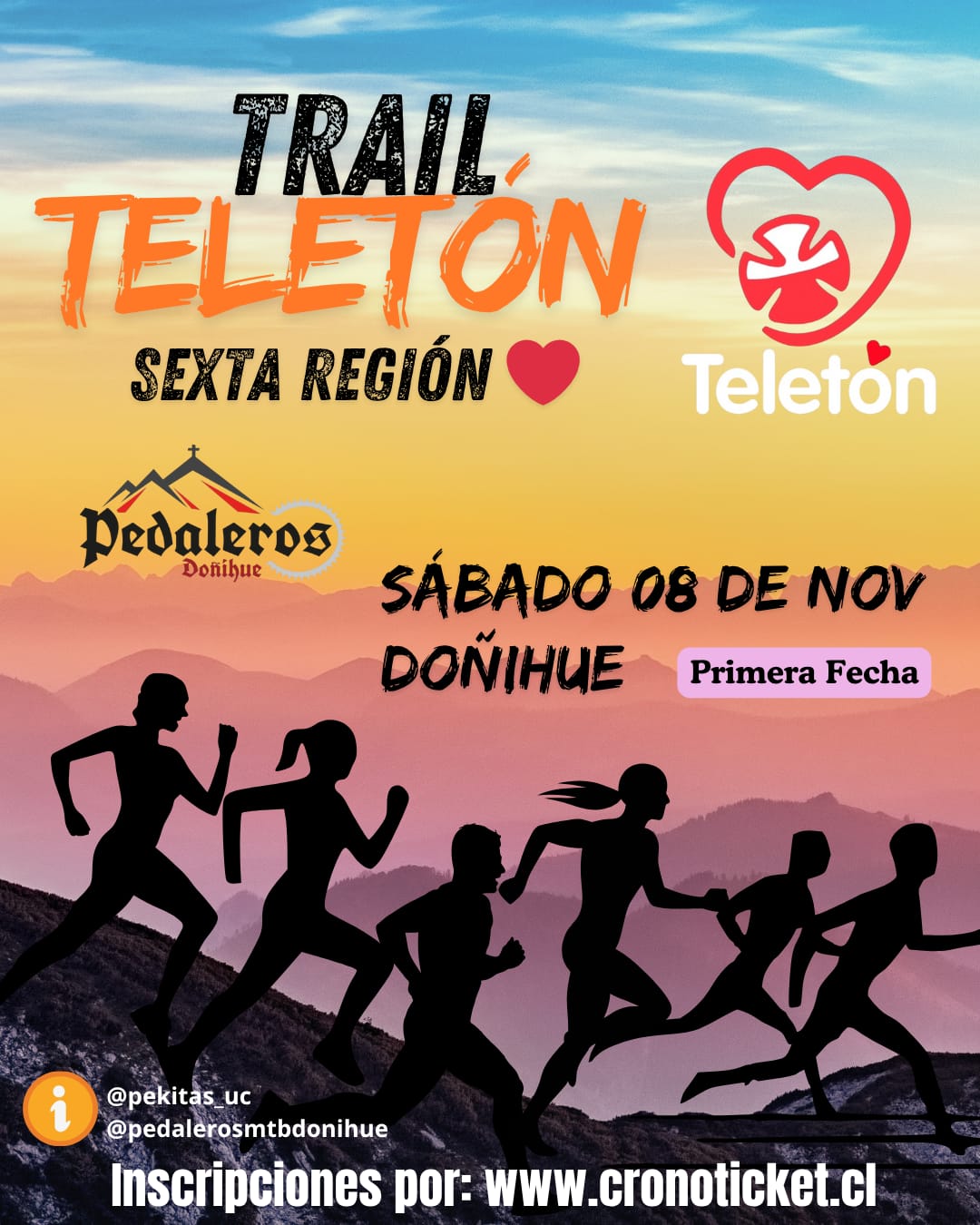 Afiche TRAIL TELETON 2025 - FECHA 1